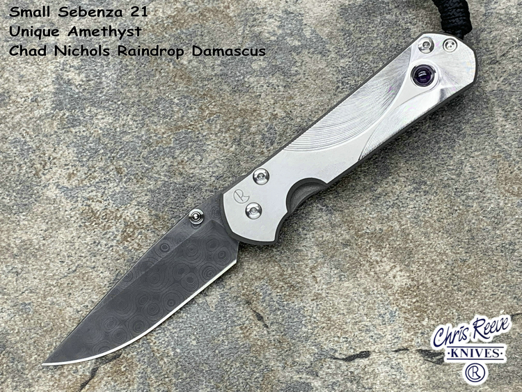 Chris Reeve ˹ Small Sebenza 21 Unique Amethyst/ Damascus ˮδʿ ˮǶ һ Сɳɯֻ